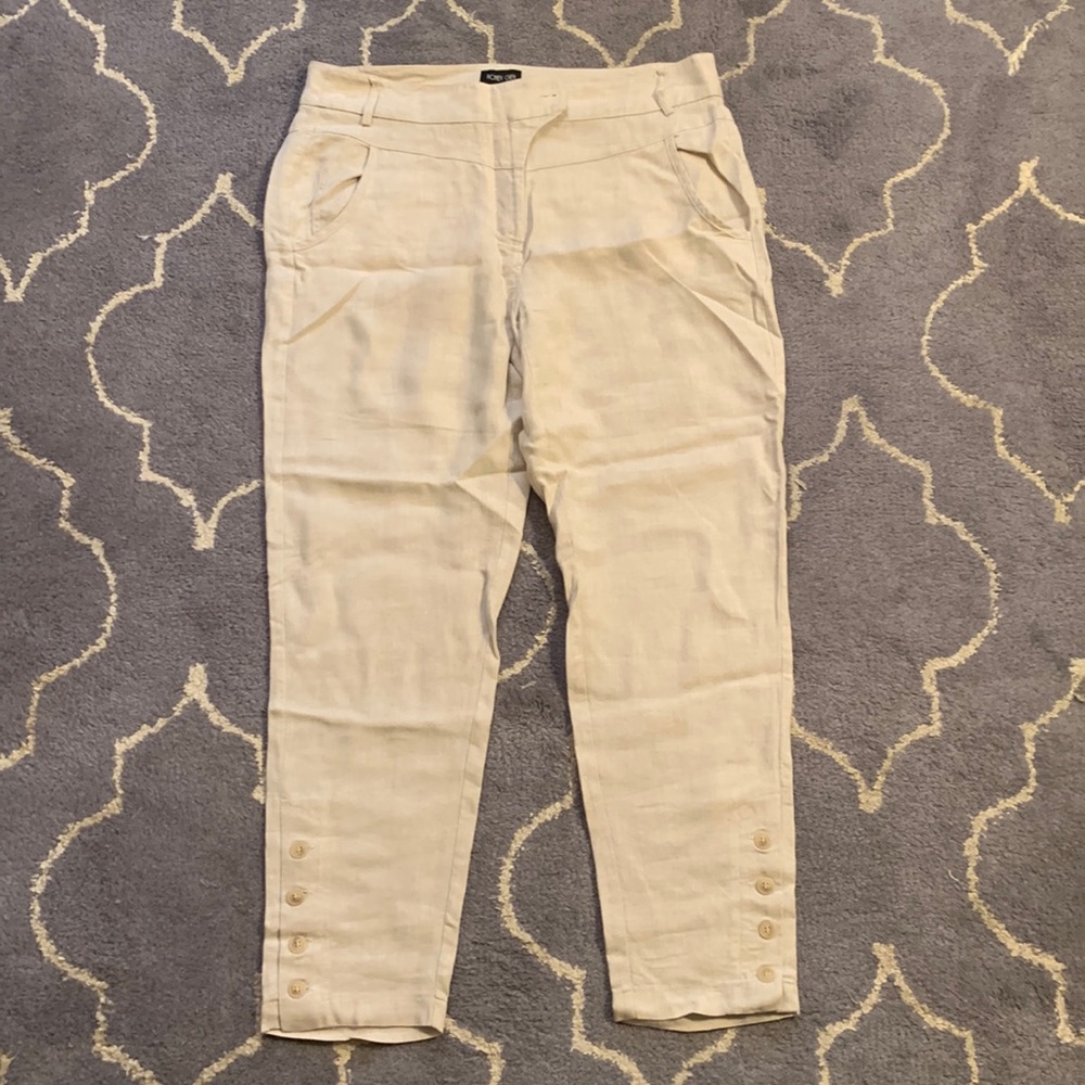 Ronen Chen Beige Pants for Women Size 8